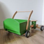 Antemergător din lemn şi  maşină fără pedale 2 în 1