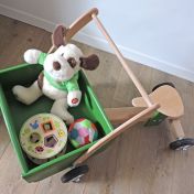 Antemergător din lemn şi  maşină fără pedale 2 în 1