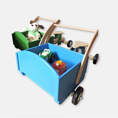 Antemergător din lemn şi  maşină fără pedale 2 în 1