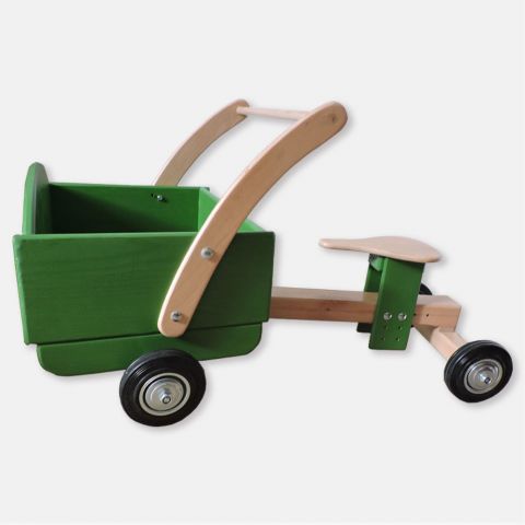 Antemergător din lemn şi  maşină fără pedale 2 în 1