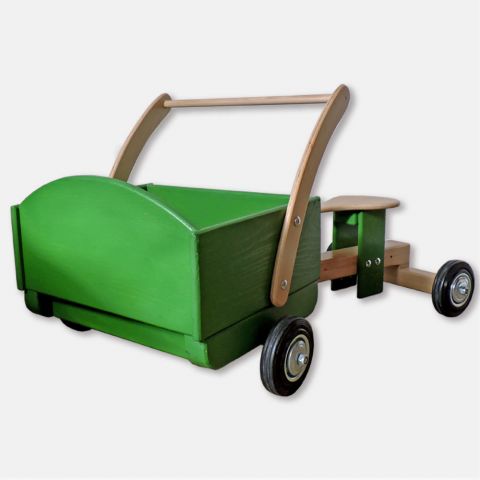 Antemergător din lemn şi  maşină fără pedale 2 în 1