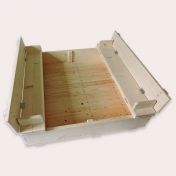 Ladă de nisip din lemn cu băncuţe