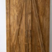 Uşă glisantă tip hambar dublă antichizat