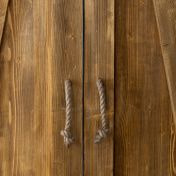 Uşă glisantă tip hambar dublă antichizat