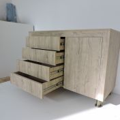 Comodă cu sertare si uşă