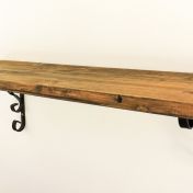 Poliţă rustică cu două console