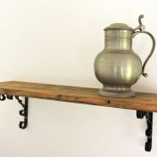 Poliţă rustică cu două console